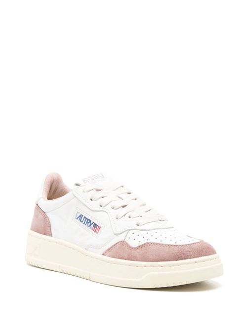 Sneaker bianca e rosa Autry | AULWGS28WHT/NUDE