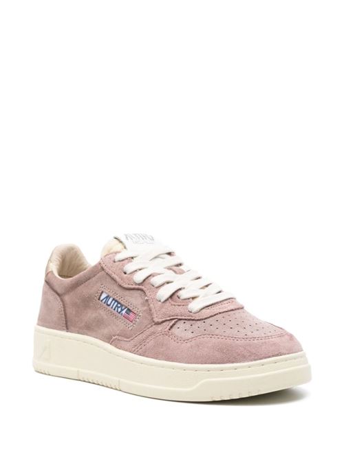 Pink suede sneakers for woman Autry | AULWXS08FARD/NUDE