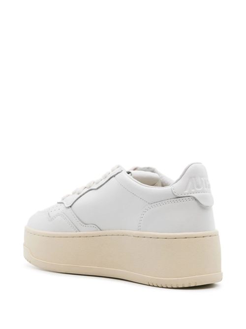 Sneakers bianca con plateau Autry | PTLWLL15WHT/WHT