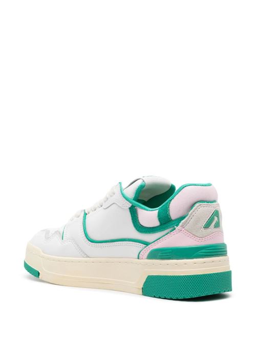 Sneaker bianco/verde parrocchetto/rosa Autry | ROLWMM26WHT/EMRLD/BLSBRID