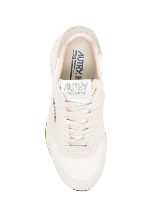 White suede panelled design sneaker Autry | WWLWNC04WHT/NAT