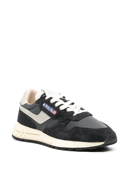 Sneaker con design a pannelli in pelle scamosciata Autry | WWLWNC05WHT/BLACK