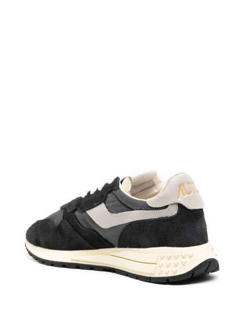 Black/grey suede panelled sneaker Autry | WWLWNC05WHT/BLACK