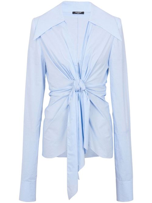 Shirt light blue BALMAIN | CF1HU153CE60SLJ