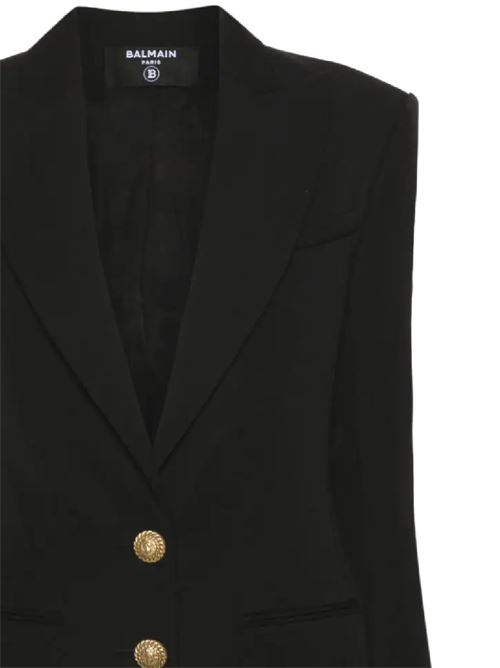 Women's jacket fitted at the waist, two buttons Balmain | CF1SE055WC090PA