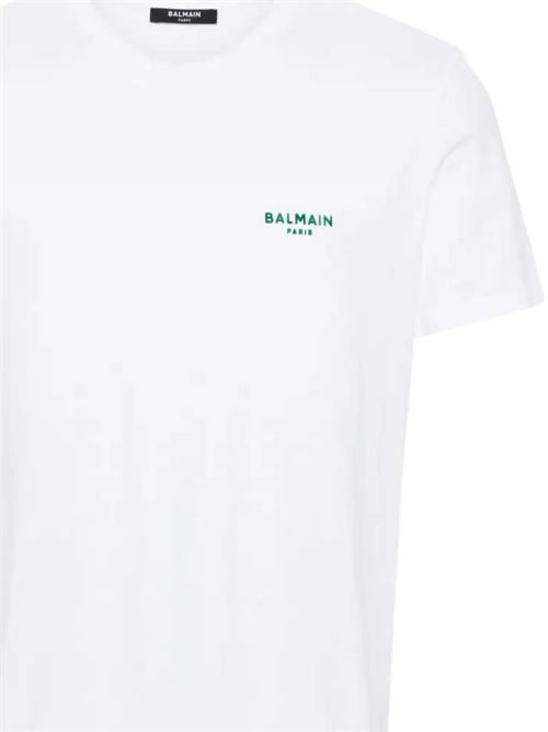 Logo-appliqué cotton T-shirt Balmain | CH0EF000BB04GQZ