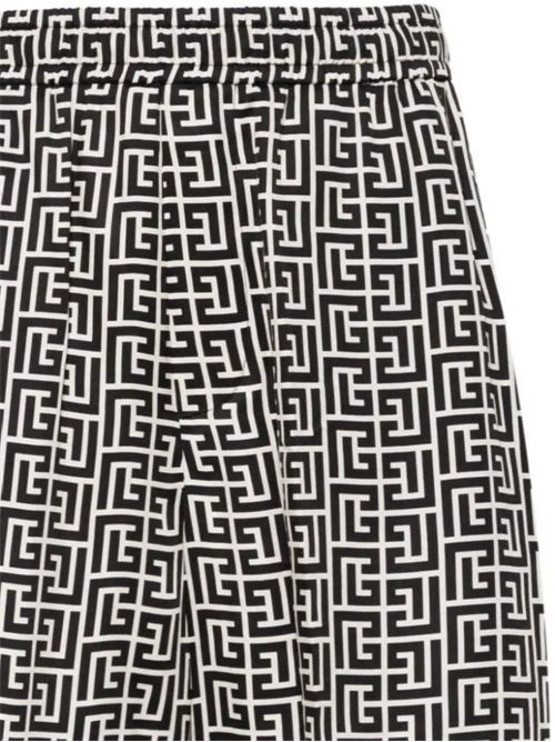 Monogram printed shorts Balmain | CH0PA096VE93GFE