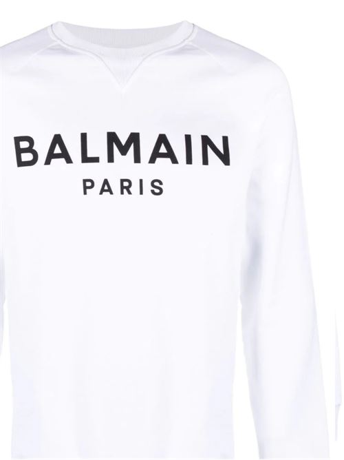 Men's sweatshirt, white black Balmain | CH1JQ005BB65GAB