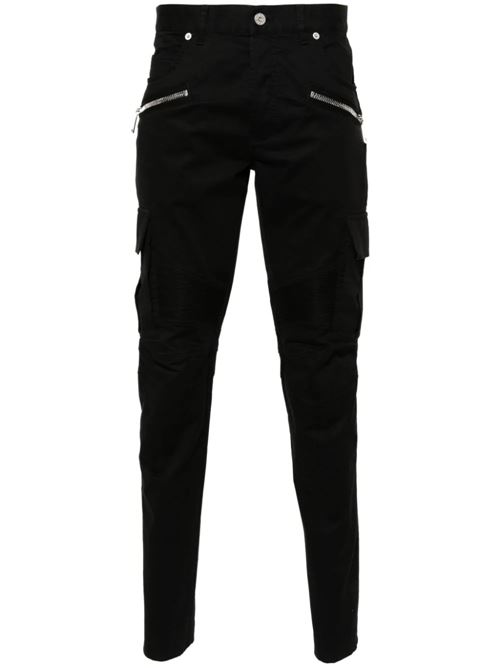 Black stretch-cotton men's jeans Balmain | CH1MH017CD960PA