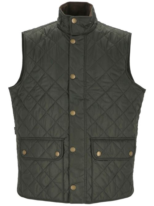 Khaki padded design man gilet Barbour | MGI0245MGIGN71