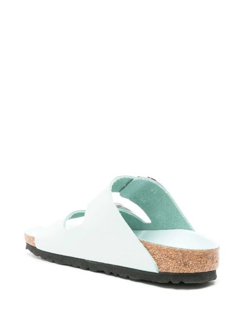 Arizona slide sandals in leather Birkenstock | 1026495GREEN