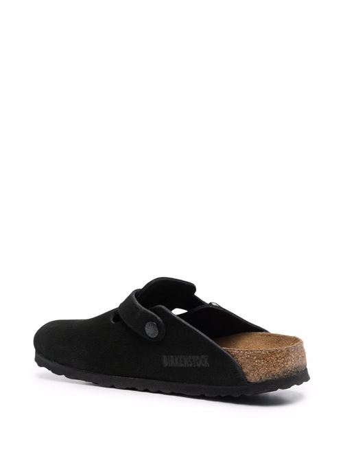 Boston mules in suede Birkenstock | 660473BLACK