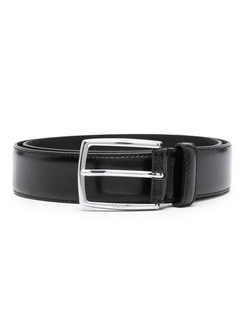 Black leather belt BOSS | 50471174001