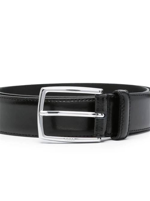 Black leather belt BOSS | 50471174001