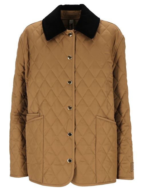 Camel brown diamond quilting jacket Burberry | 8065108X