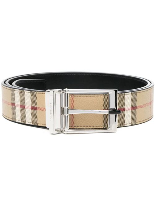 check-pattern engraved-logo belt Burberry | 8072333X