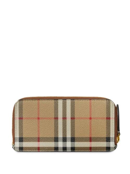 Vintage Check-pattern zipped wallet Burberry | 8073978X