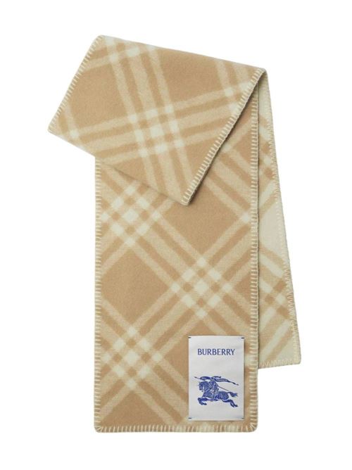 logo-patch checked wool scarf Burberry | 8079251X