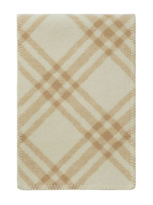 logo-patch checked wool scarf Burberry | 8079251X