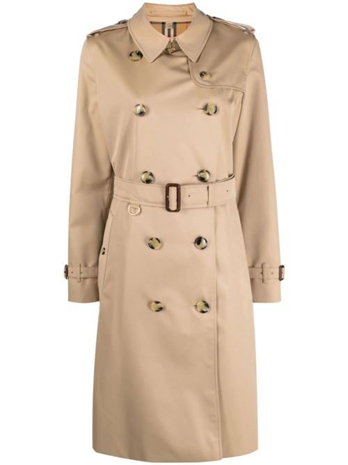 Beige double-breasted trench coat for women Burberry | 8079414X