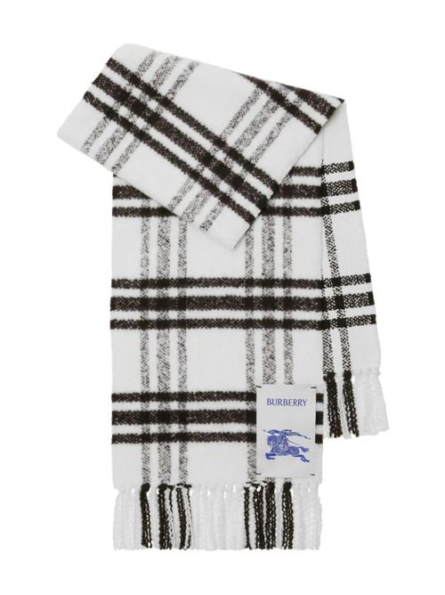 check-pattern fringed wool scarf Burberry | 8079781X