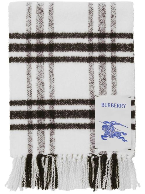 check-pattern fringed wool scarf Burberry | 8079781X