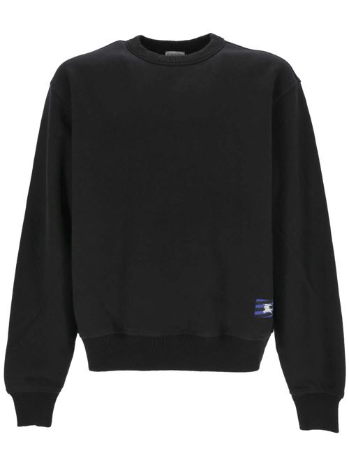 Black EKD sweatshirt with application for men Burberry | 8082093X