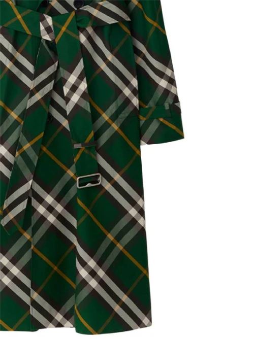 Green checked trench coat for women Burberry | 8082165X