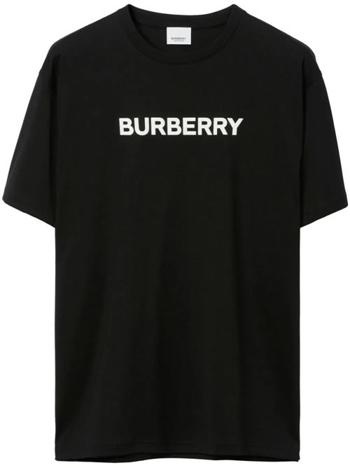 T-shirt nera da uomo Burberry | 8084233X