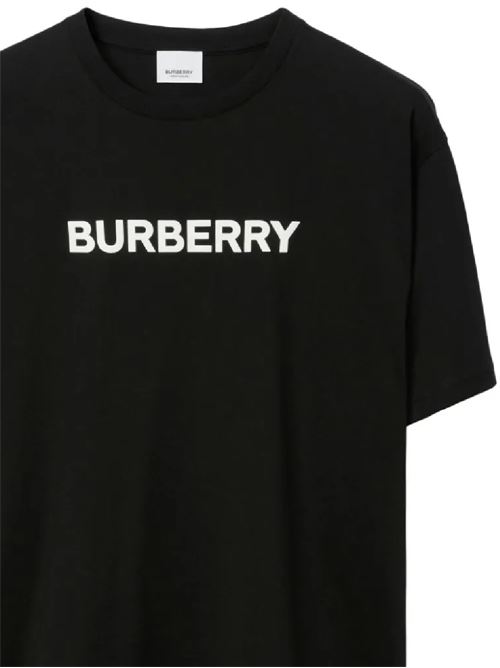 T-shirt nera da uomo Burberry | 8084233X