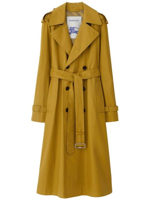 Sand beige women's long trench coat Burberry | 8089127X