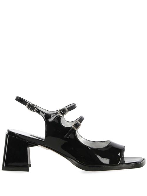 Black square open toe woman sandal CAREL | BERCY88