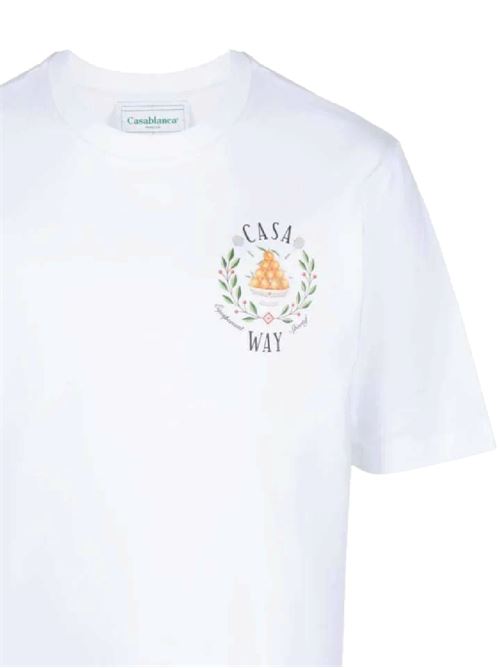 T-shirt con stampa grafica Casablanca | MPS24JTS00102WHITE