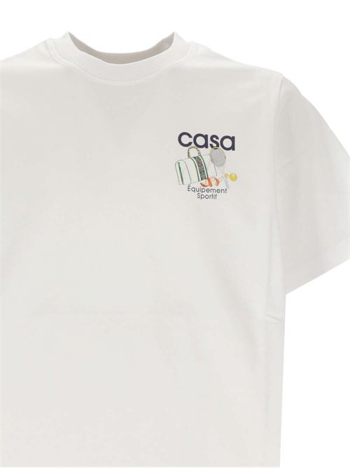 T-shirt in jersey di cotone Casablanca | MPS24JTS00108WHITE