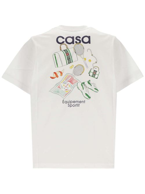 T-shirt in jersey di cotone Casablanca | MPS24JTS00108WHITE