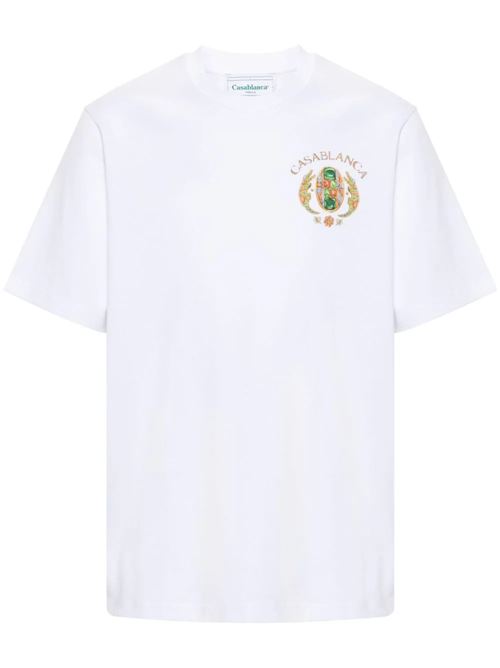 T-shirt con stampa del logo Casablanca | MS24JTS00113WHITE