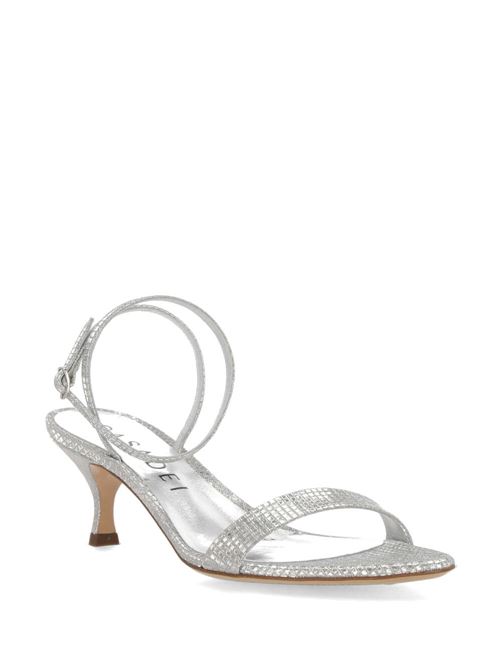 Silver-tone calf leather sandals Casadei | 1L073V0501DIADE9700