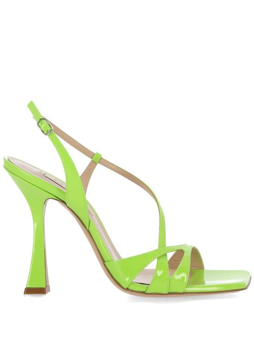 Sandali in pelle di vitello verde Casadei | 1L204X1001TIFFA6501