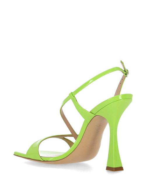 Sandali in pelle di vitello verde Casadei | 1L204X1001TIFFA6501