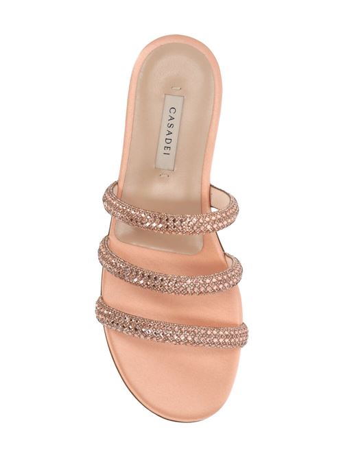 peach pink calf leather satin finish round open toe Casadei | 1M310X0001C22882709