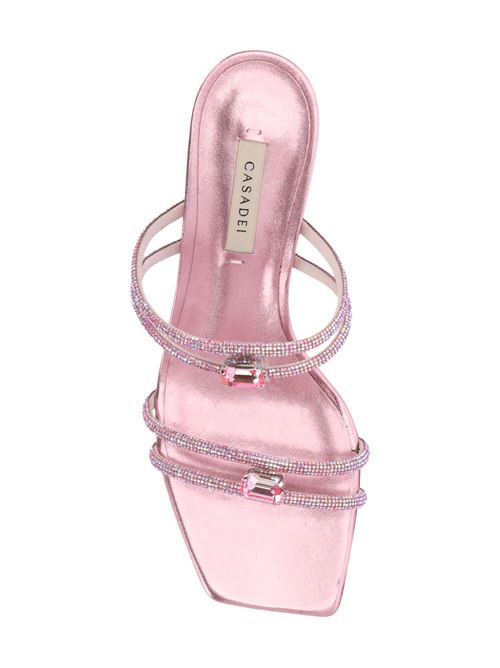 Pink calf leather metallic sandals Casadei | 1M327X0501C23344108