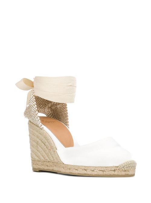 Espadrillas Carina bianche con zeppa Castaner | 020962200