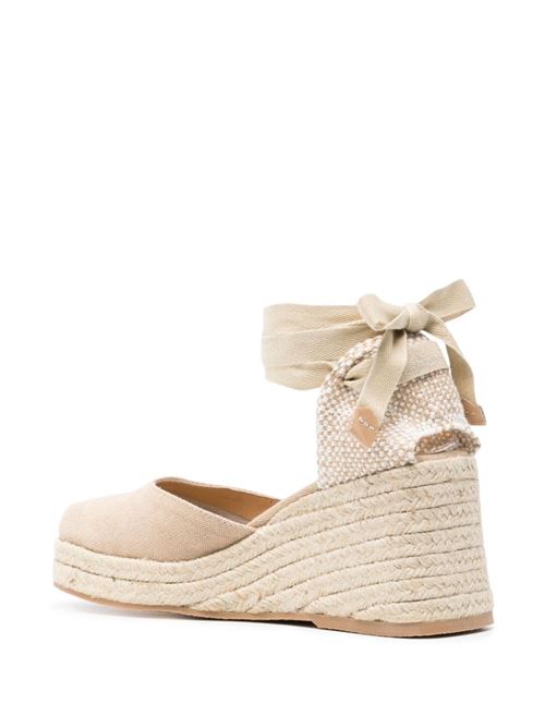 Medium beige canvas sandal Castaner | 0230192017