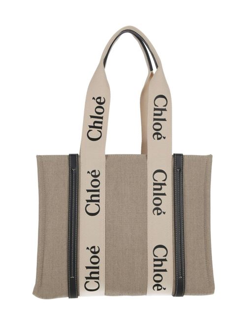 'WOODY' fabric shopper bag Chloè | C22AS383I2691J