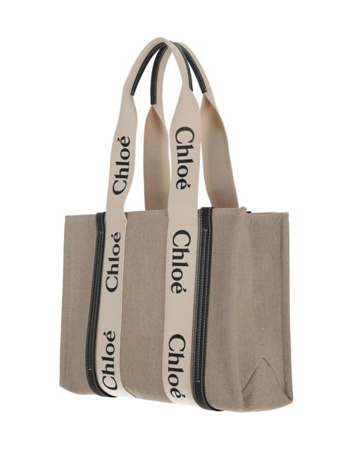 'WOODY' fabric shopper bag Chloè | C22AS383I2691J