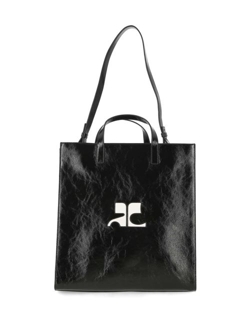 HERITAGE NAPLACK LEATHER TOTE BAG Courreges | 124GSA087CR00449999