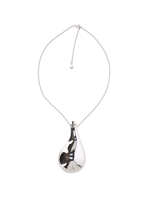 silver-tone delicate chain flask pendant Courreges | 224ACO023LA00019000