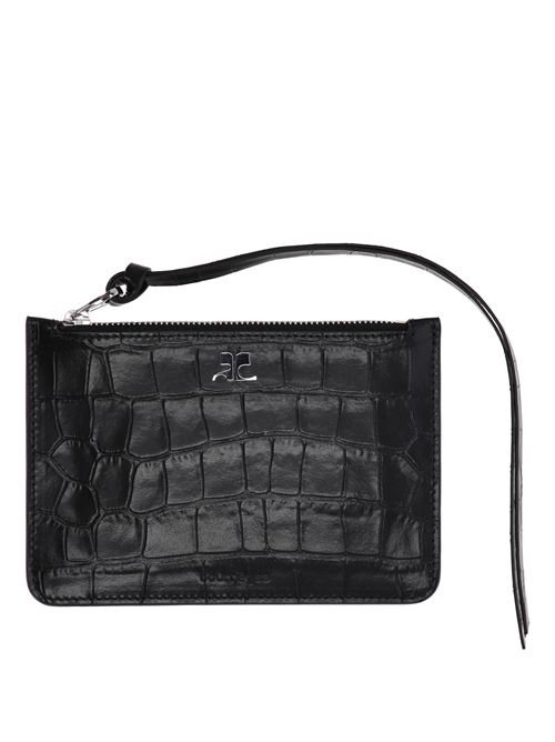 AC croco stamped purse Courreges | 224GPM014CR00609999