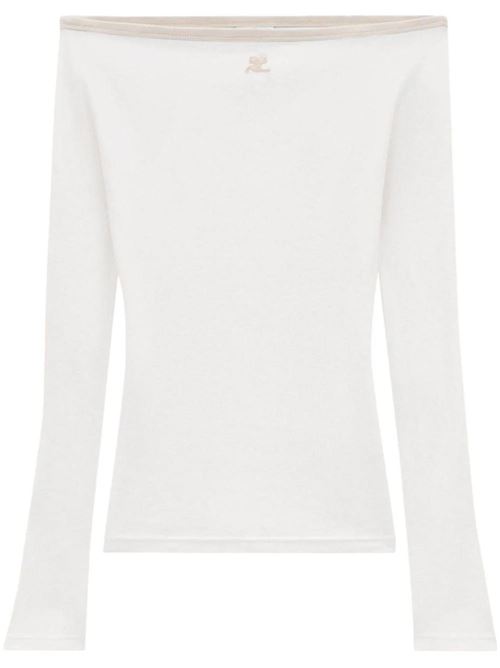 Top bianco da donna Courreges | 224JTO306JS0070B131