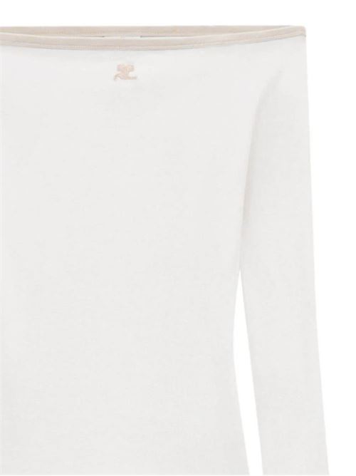 Top bianco da donna Courreges | 224JTO306JS0070B131